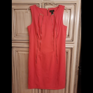 Cartise Coral Knee Length Dress! Size 6‎